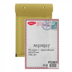 Plic antisoc 12x17,5cm nr.1 Daco natur PC001