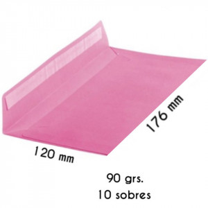 Plic roz autoadeziv 12x17,6cm 90g 10/set MP PS005-02 - Img 2