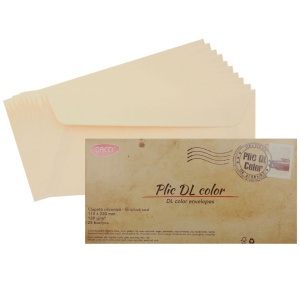 Plic siliconic DL 11x22cm 120g 25/set Daco crem PC12C