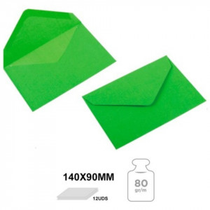 Plic verde cu lipici 14x9cm 80g 12/set MP PS006-04 - Img 2