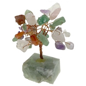 Pom decorativ in marmura cu pietre semipretioase chips mixt 3x7cm SS93B