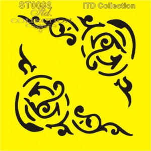 Sablon plastic 16x16cm ITD ST0088A(ST0088)