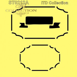Sablon plastic 16x16cm ITD ST0212A - Img 1