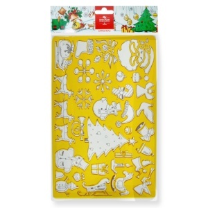 Sablon plastic Decor Craciun 18,5x21,5cm KOH-I-NOOR K982004