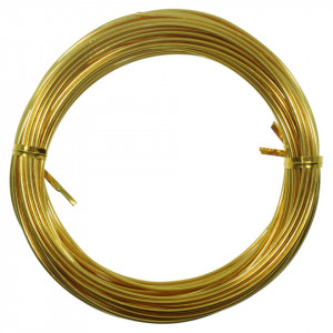 Sarma aluminiu aurie 1,5mm x 10m
