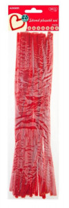 Sarma plusata 6mm x 30cm 25/set Daco rosu AD008R