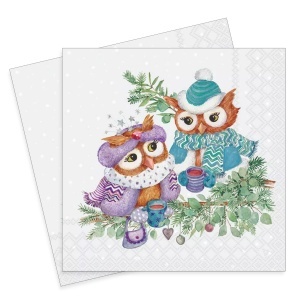 Servetel Bufnite la ceai 33x33cm 2/set 33320195