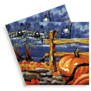 Servetel Felinar Jack-o 33x33cm 2/set 13316465