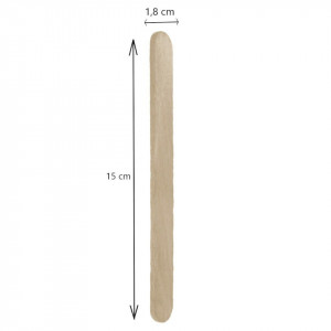 Spatula lemn natur 1,8x15cm 50/set MP PM023 - Img 2