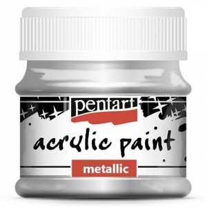 Vopsea acrilica metalizata 50ml Pentart - Img 6