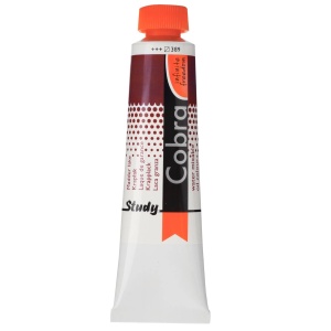 Vopsea ulei solubila in apa 40ml Cobra Study Royal Talens Madder lake-Bordo 389