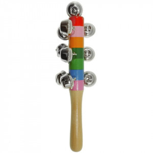 Zurgalai argintii cu maner natur/color 17cm