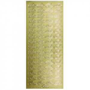 Abtibild auriu verighete 10x23cm Meyco 25538