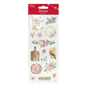 Abtibild Fantezia floral 10x23cm 16/set Daco AB101 multicolor