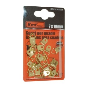 Agatatoare tablou aurie baza semiovala cu 1 gaura 1,8x0,7cm cu surubur 18/set KmtTools 9368631