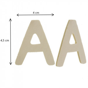 Alfabet lemn 2,4x4,5cm 26/set Colorarte A463 - Img 2