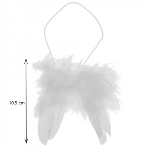 Aripi inger pene albe 10,5x9,5cm 2/set Meyco 24092 - Img 2