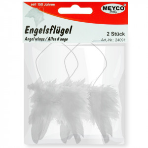 Aripi inger pene albe 9,5x7,5cm 2/set Meyco 24091