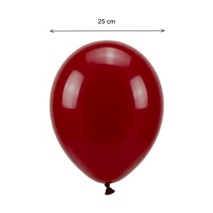 Balon rosu 25cm 1,5g 10/set 015882 - Img 2