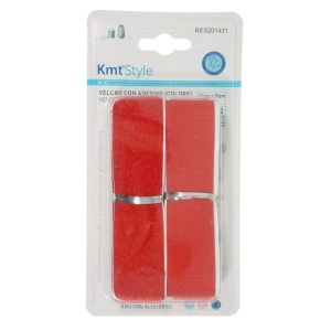 Banda scai adeziva (velcro) rosie 2,5x70cm 2/set KmtStyle 5201431