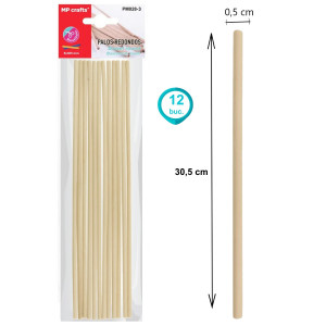 Bete lemn natur 30cm MP PM028 - Img 3