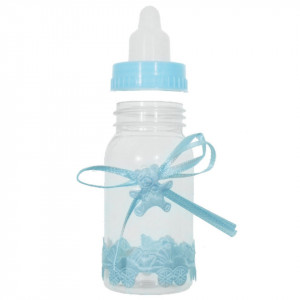 Biberon plastic bleu 9cm 12/set - Img 2