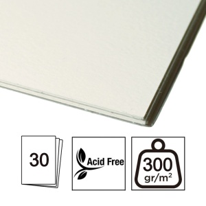 Bloc acuarela cu spira fara acid 300g 30 file Artix PB383/384/385 - Img 6