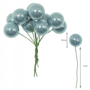Bobite sidefate 1,8cm cu tija 10/set - Img 2