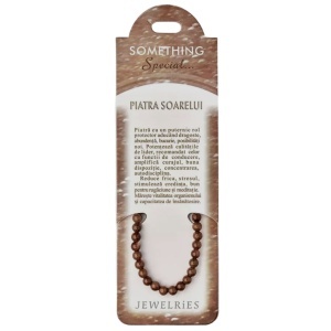 Bratara pietre semipretioase Piatra soarelui 6mm pe fir elastic