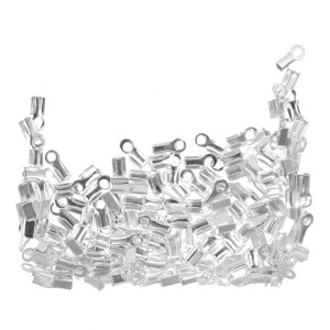 Capat fir pliabil argintiu 8x3mm 8g (60buc)