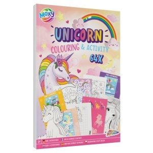 Carte de colorat si activitati 21x29,5cm 64 pagini Unicorn Creative Craft 150068