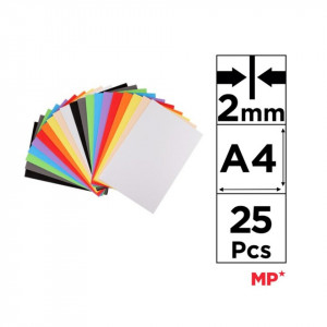 Carton buretat culori diverse A4 x 2mm 25/set MP PN228-A4 - Img 2