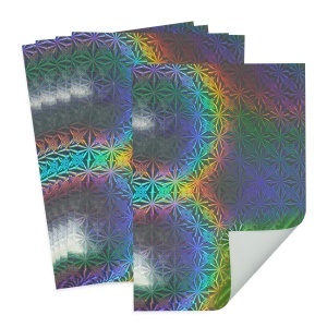 Carton holografic argintiu A4 250g 5/set