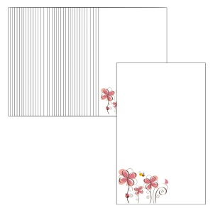 Cartonas martisor model-06 flori 9x5,4cm 50/set