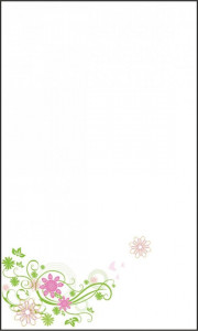 Cartonas martisor model-12 flori 9x5,4cm 10/set