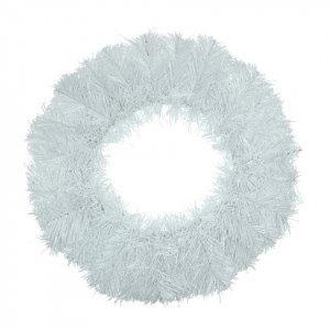 Coronita brad artificial alba 30cm 3405