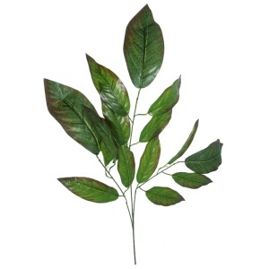Creanga frunze ficus 70cm verde/maro