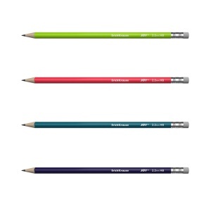 Creion grafit 2,2mm HB cu guma ErichKrause culori diverse Joy 62768 - Img 2