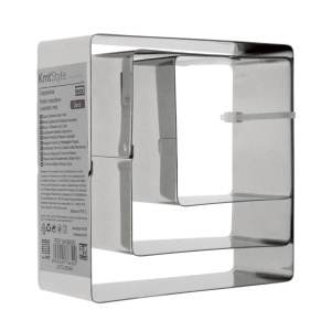 Decupator metalic patrat 6-8-10cm 3/set KmtStyle 5406650