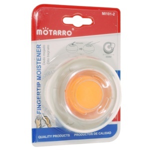 Dispozitiv pentru umezire deget 8cm alb/portocaliu MI101-2