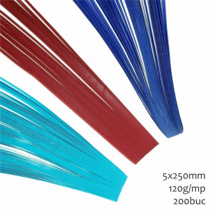 Fasii quilling 5x250mm 120g/mp 200buc - LICHIDARE DE STOC