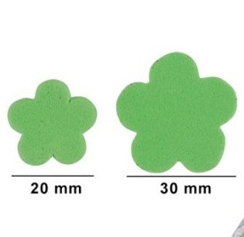 Floare carton buretat multicolor cu adeziv 3cm/2cm 50/set MP PM186 - Img 2