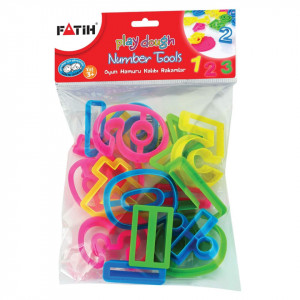 Forme modelat plastelina cifre plastic 16/set Fatih 50710
