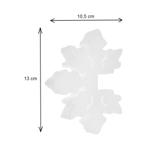 Fulg 3D polistiren dens capete late 13x13x2cm - Img 3