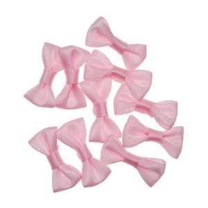 Fundita textil roz 3cm 10/set