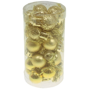 Glob plastic cu sclipici/lucios/satinat 18mm 24/set - Img 3