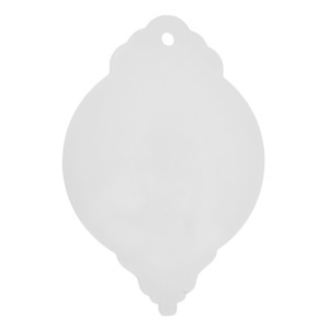 Glob plexiglas transparent model vintage cu agatatoare 10,5x15cm