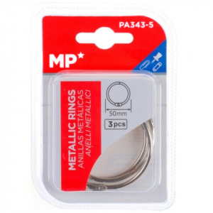 Inel scrapbooking argintiu 5cm 3/set MP PA343-5