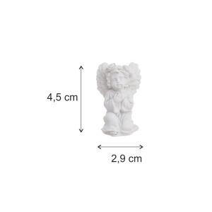Inger ceramica alb 4,5x2,9cm 2 modele/cutie Canea RD23B-6016 - Img 2