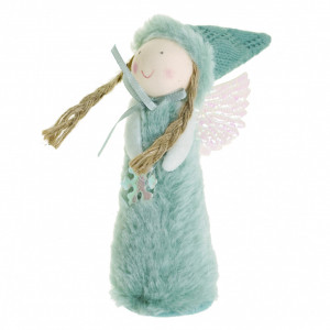 Inger fetita textil verde 18cm